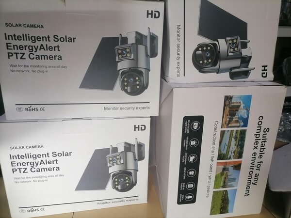 Dual Lens Ptz Ubox Solar power Cctv