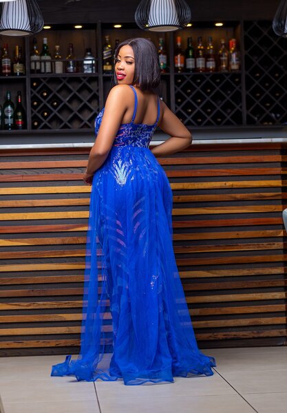 Blue sequin