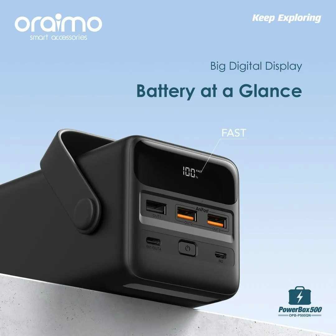 ORAIMO POWER BOX 500, 50,000 MAH 22.5 SUPER FAST