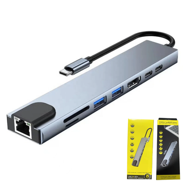 Adaptateur USB-C 8 en 1