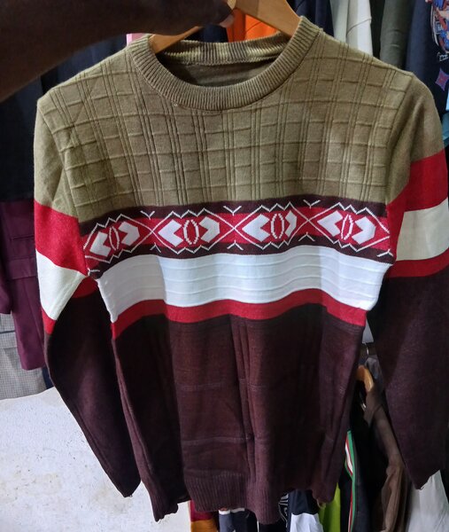 Pull en laine à motif nordique