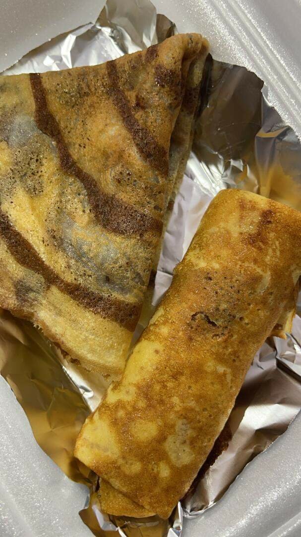 Crêpes au jambon & tourbillon