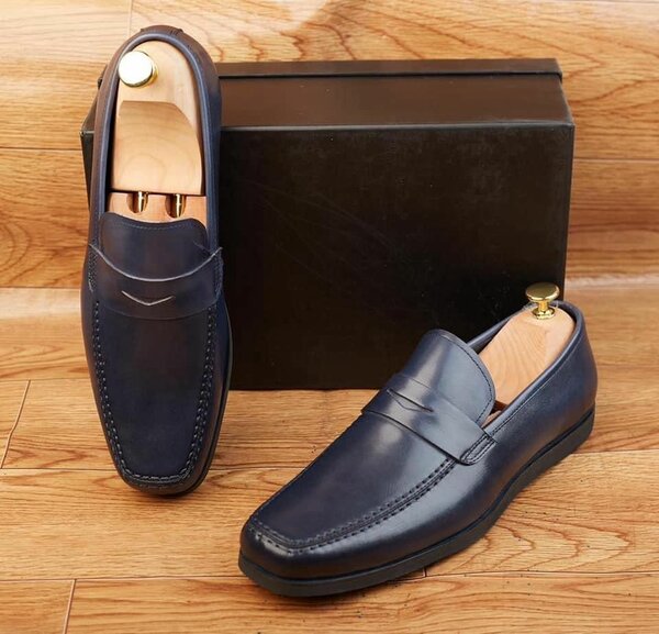 Mocassin en cuire