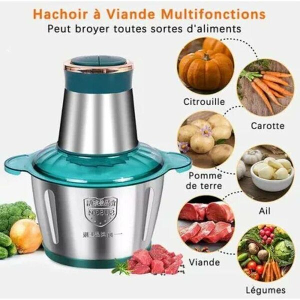 Hachoir Électrique, Hachoir à Viande Electrique Multifonctio