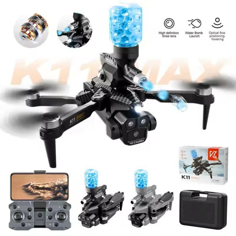 Drone avec flux optique, triple caméra, moteur sans balais,
