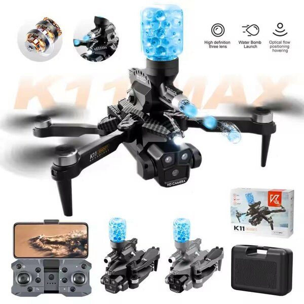 Drone avec flux optique, triple caméra, moteur sans balais,