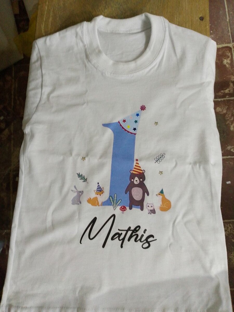 Tee shirt anniversaire enfant