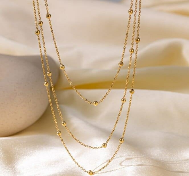 Elegant Gold Layered Necklace