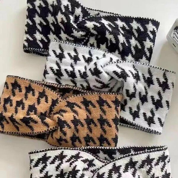 Bandeau en tricot à motif
