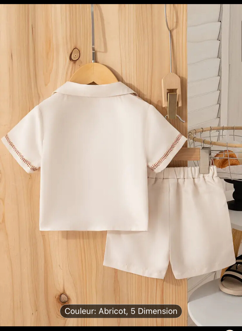Ensemble Été Enfant Abricot