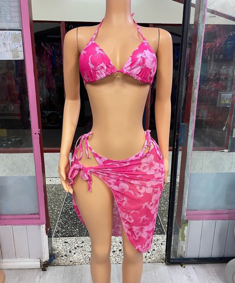 Pink swimming