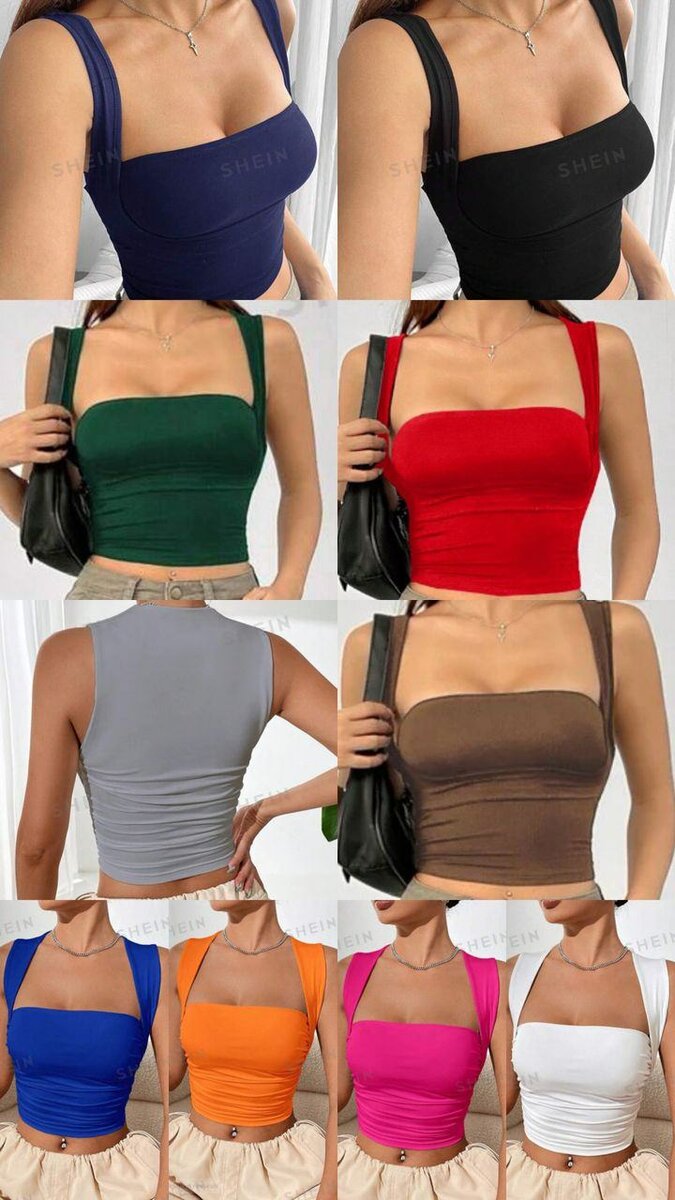 Sleeveless ruched crop top