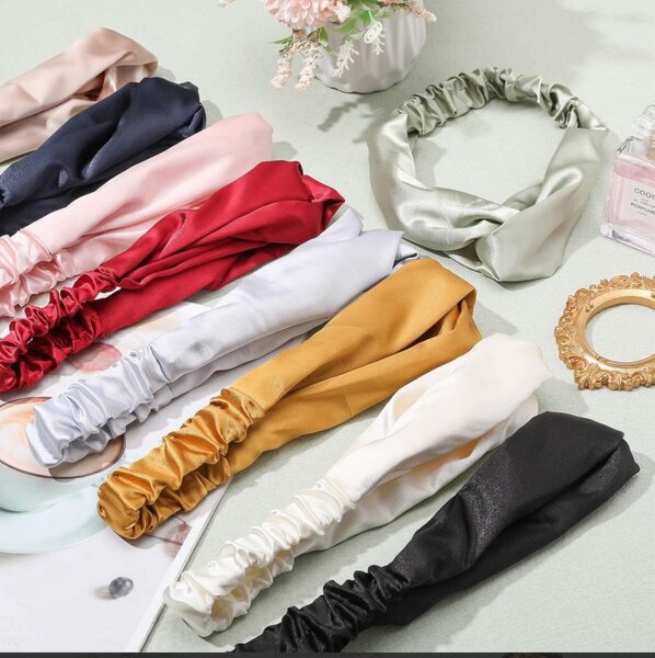 Satin Headband with elastic