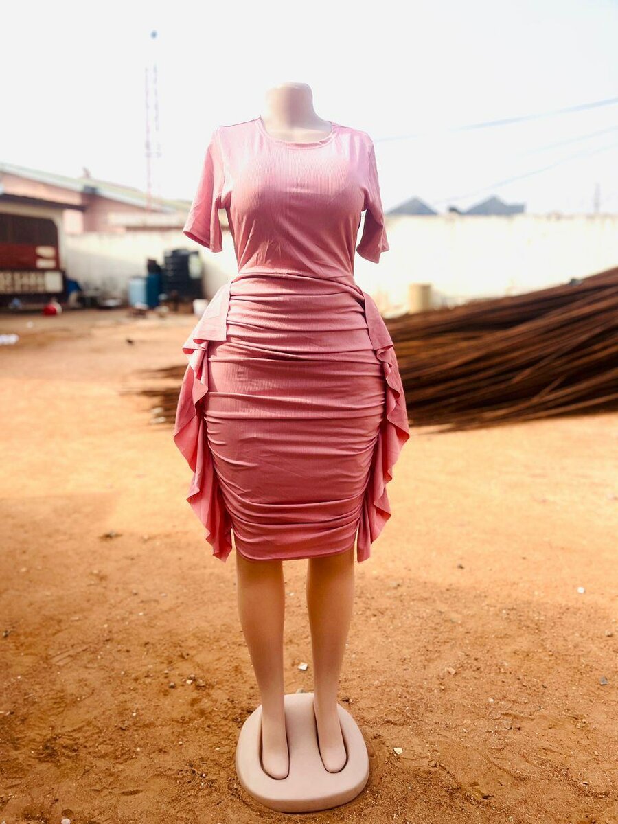 Side ruched gowns