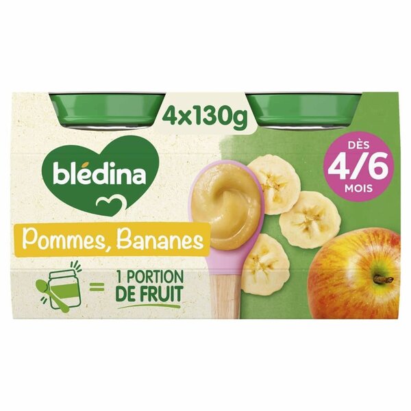 Purée Blédina Pommes Bananes