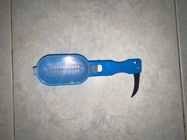2 Écailleuses de poisson 3 en 1 (bleu)