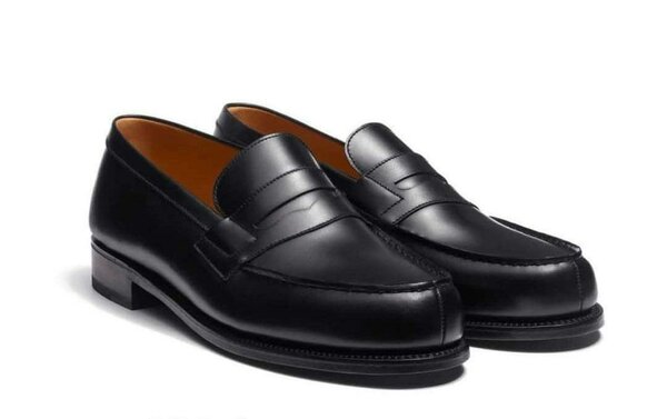 Mocassins en cuir noir élégant