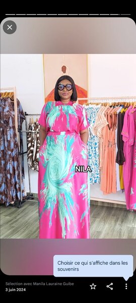Robe Maxi Colorée Éclatante