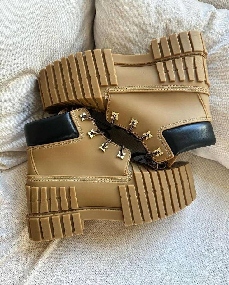 Bottes Chunky Hommes Modernes