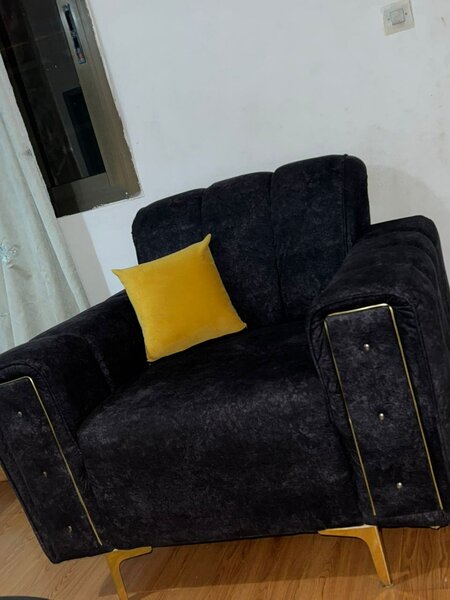 Fauteuil moderne en velours