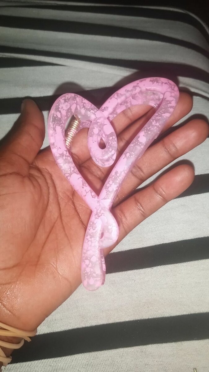 Pince Cœur Rose Antidérapante