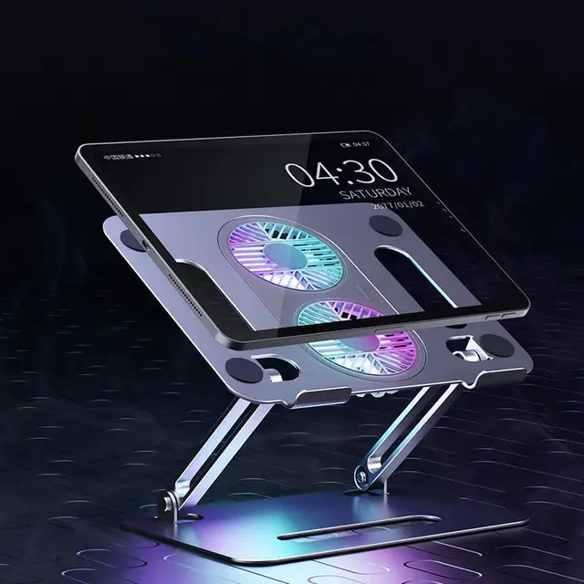 Adjustable aluminium cooling stand laptop and mackbook