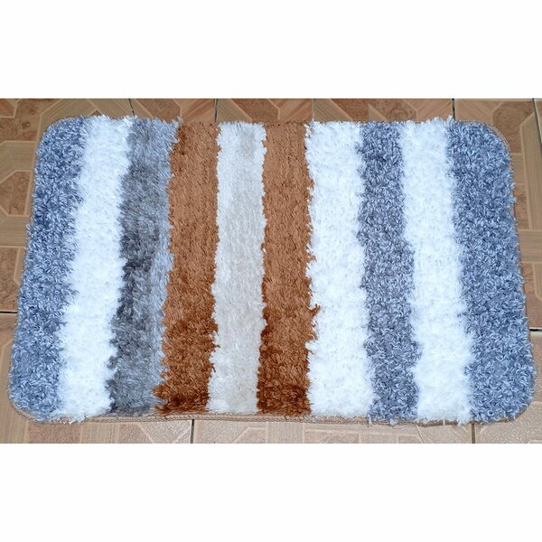 Tapis moelleux multicolore
