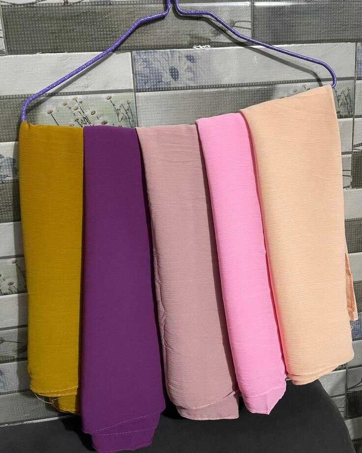 Tissus en crêpe multicolore