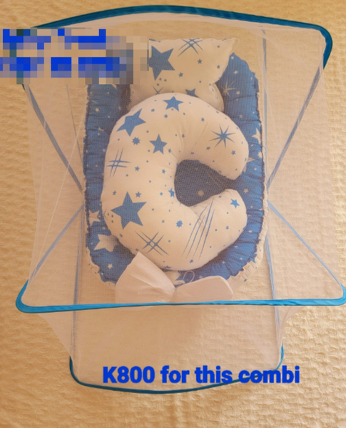 blue crib set