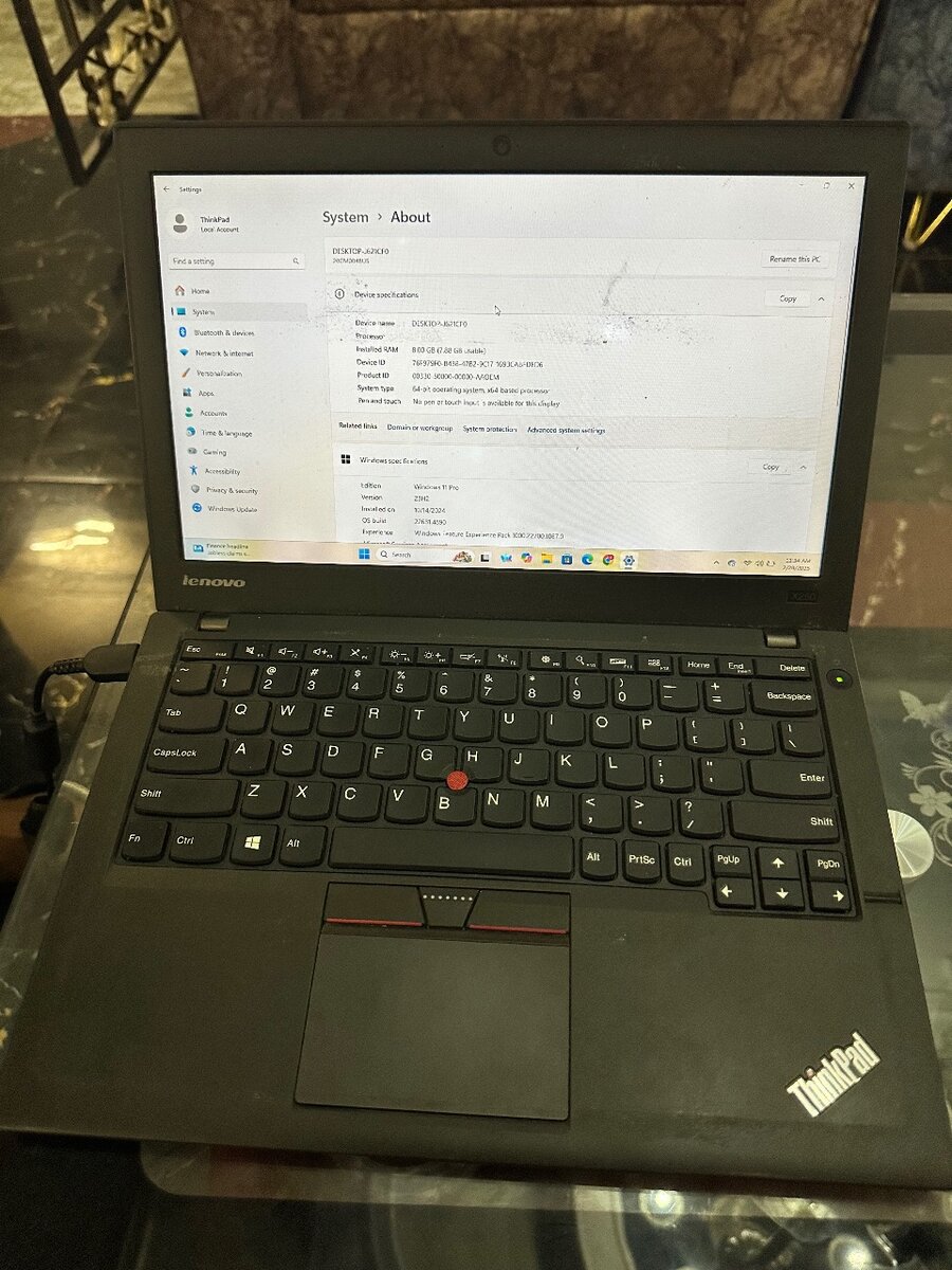 Lenovo think pad x250