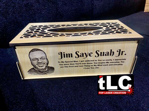 wooden Tissue box