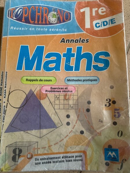 Annales Maths 1ère C/D/E