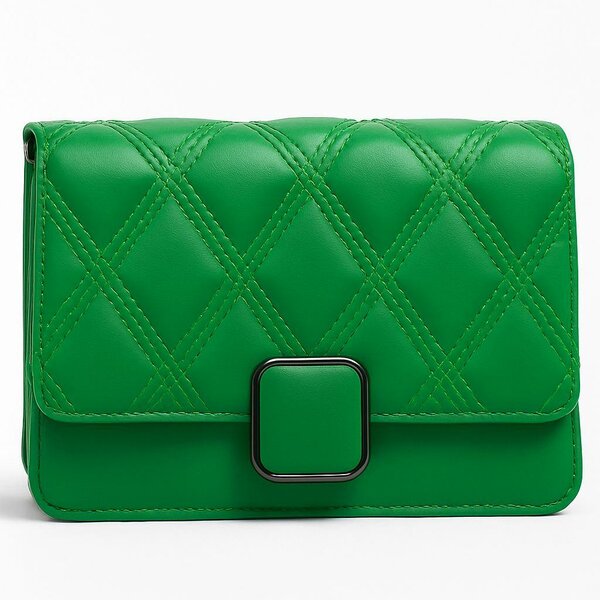Sac bandoulière en cuir vert