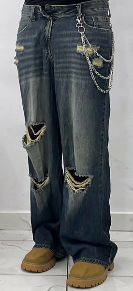 Jean déchiré tendance homme