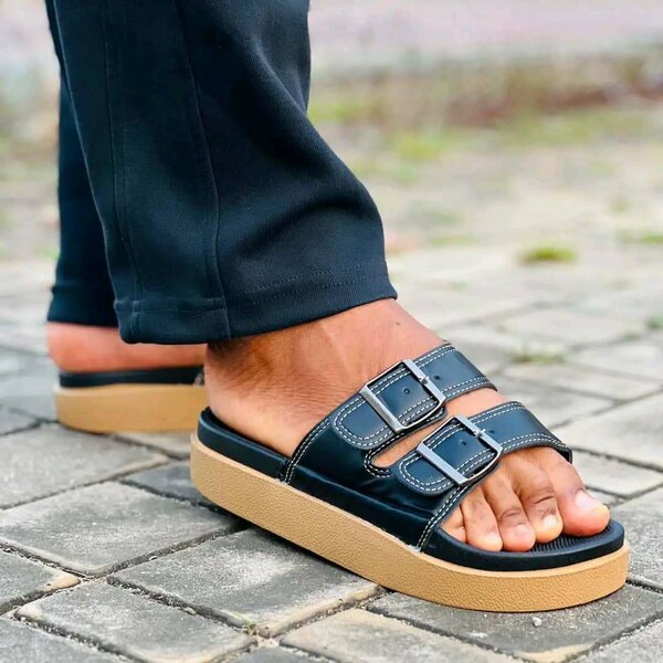 Sandales à double boucle homme