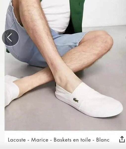Chaussures Baskets Blanches Lacoste