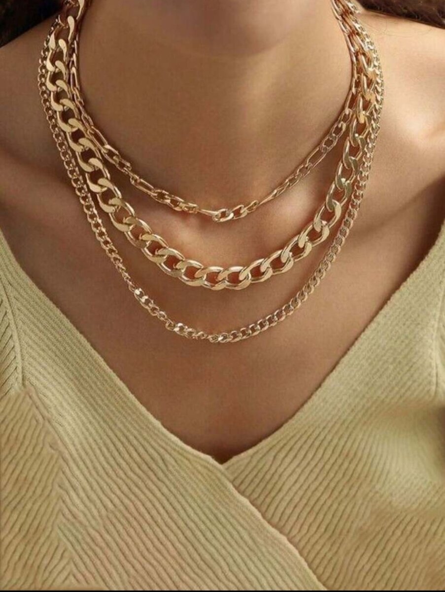 Collier Chaîne Doré Élégant