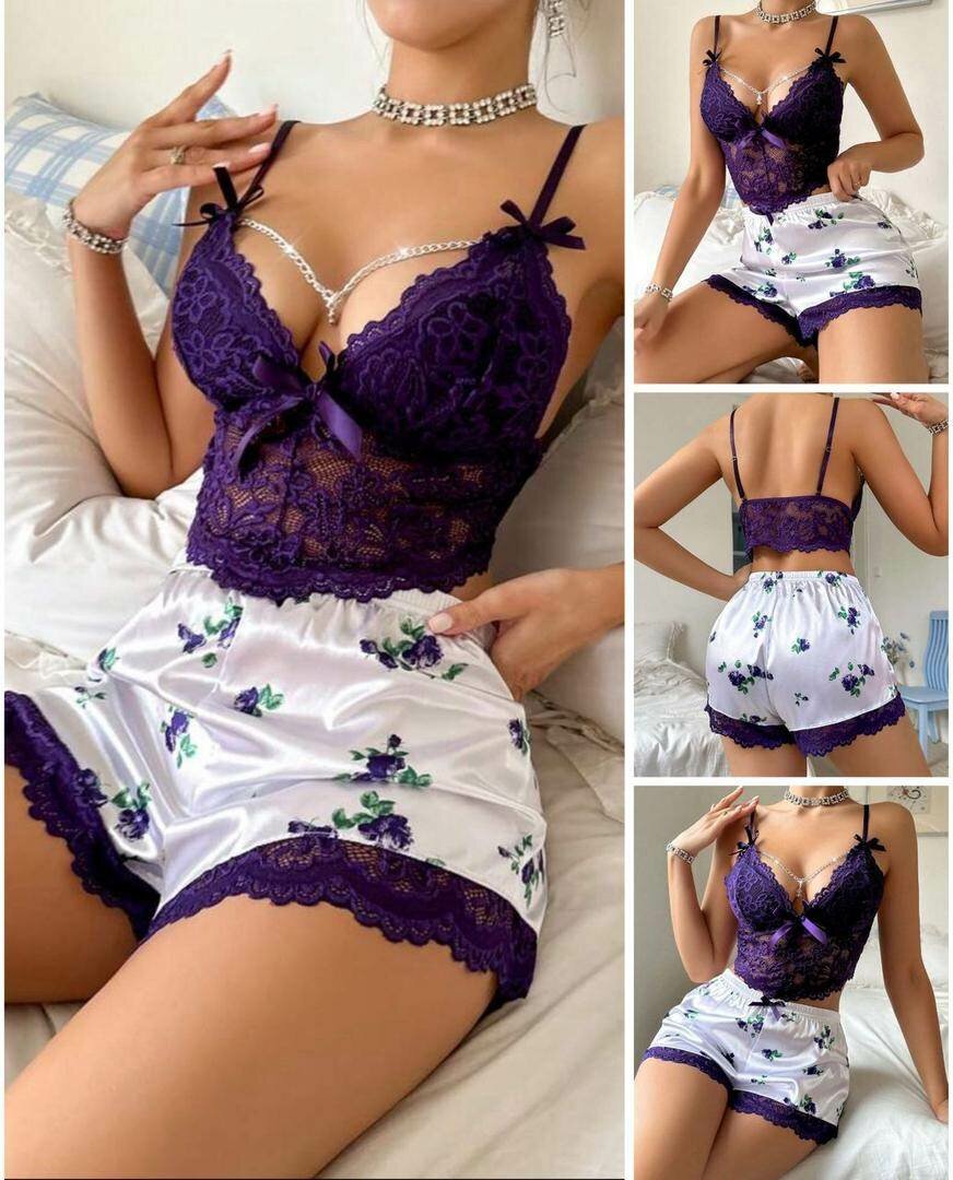 Floral Lace Lingerie Set