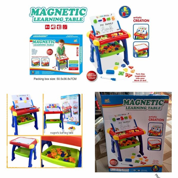 Kids magnetic learning table