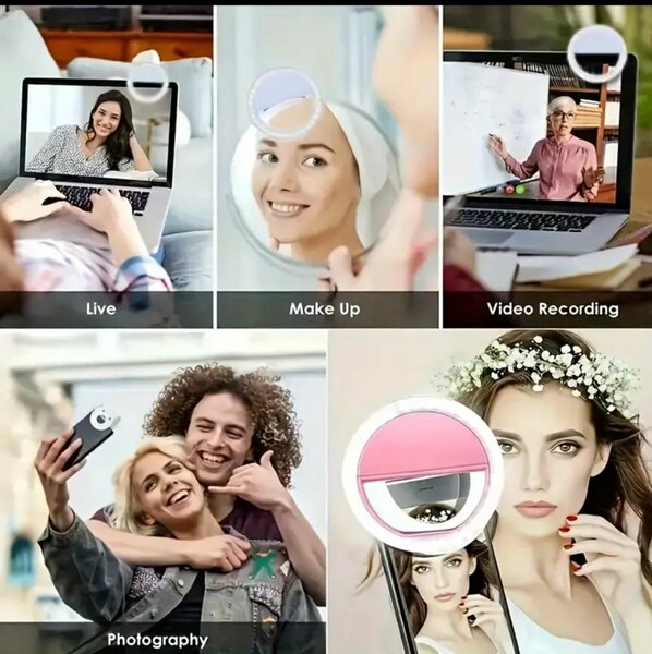 Anneau Lumineux blanc  Portable pour Selfie