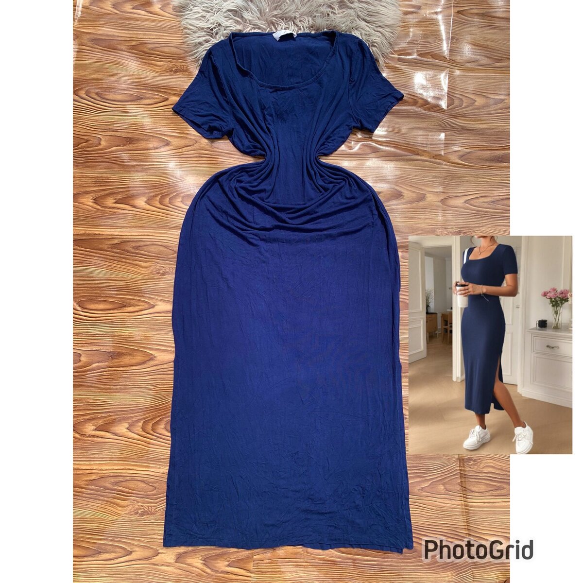 Side split bodycon dress