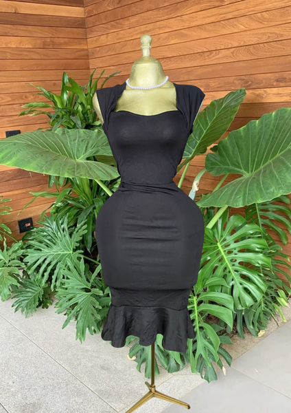 Robe Évasée Élégante Noire