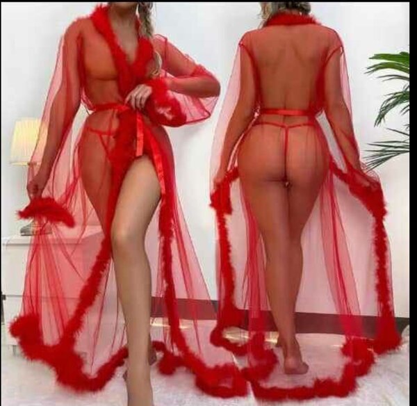 Nuisette sexy en dentelle rouge