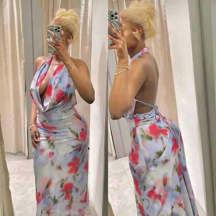 Robe longue florale élégante