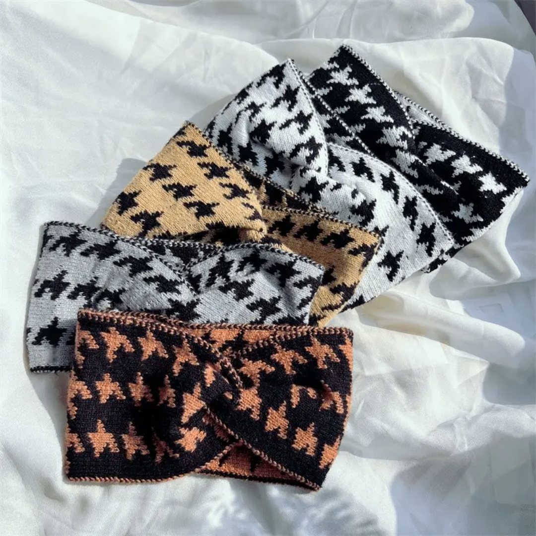 Bandeau tricoté en laine élégante