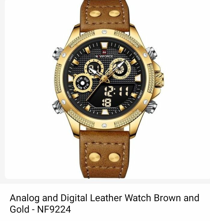 Leather watch
