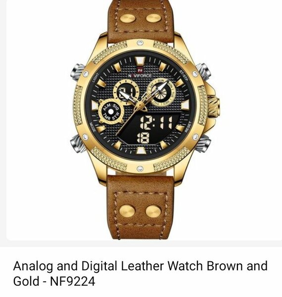 Leather watch