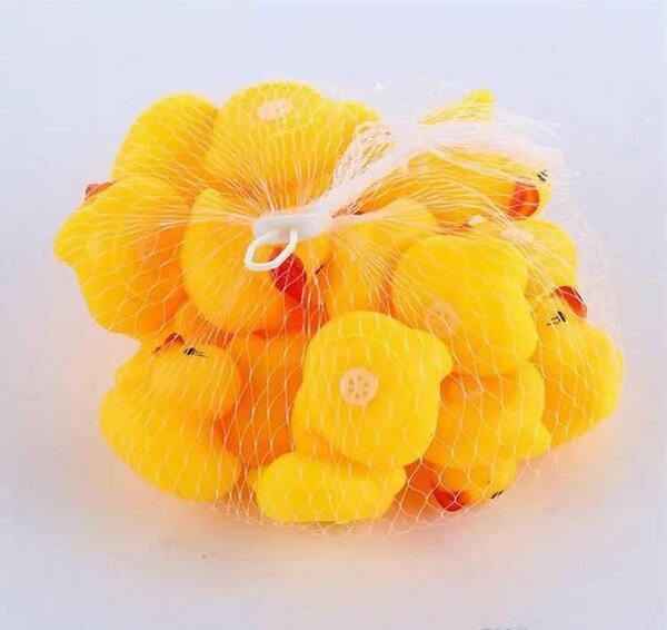 Set de canards de bain jaunes