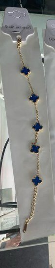 Bracelet with blue inserts