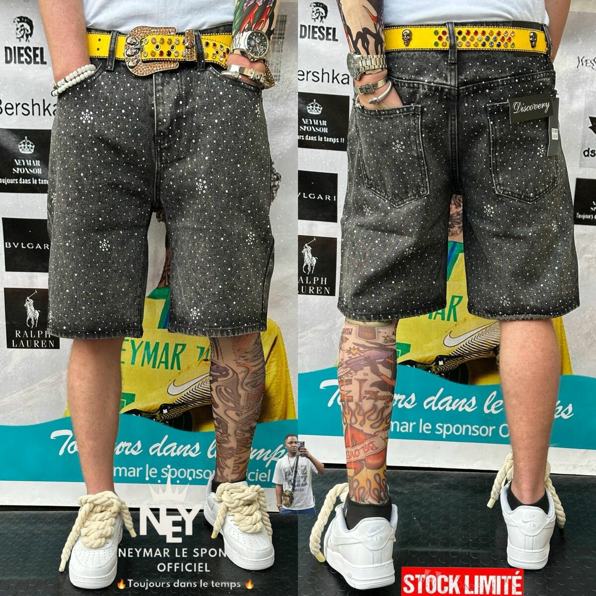 Shorts en jean homme stylés